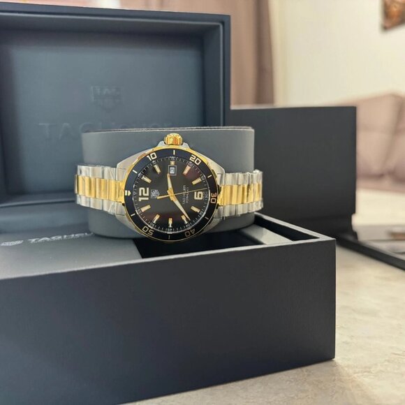 Authentic Tag Heuer 41mm Formula 1 Black Gold Quartz Men's Watch WAZ1121.BB0879 - Picture 2 of 8